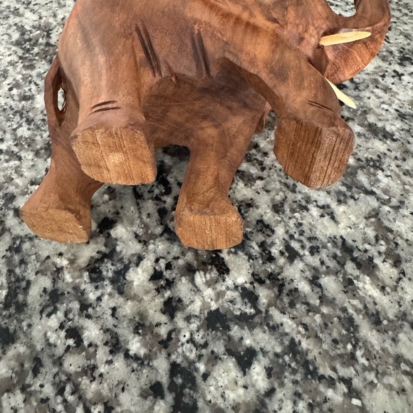 Vintage wooden elephant - Picture 4 of 4